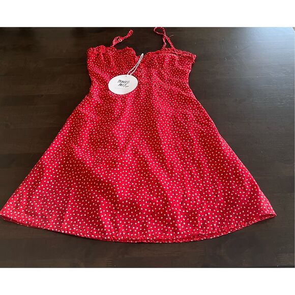 NWT Princess Polly red polka dot mini dress - Picture 1 of 7